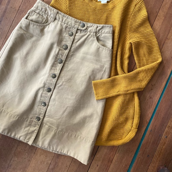 Tommy Hilfiger Dresses & Skirts - Tommy Hilfiger Khaki Button Front